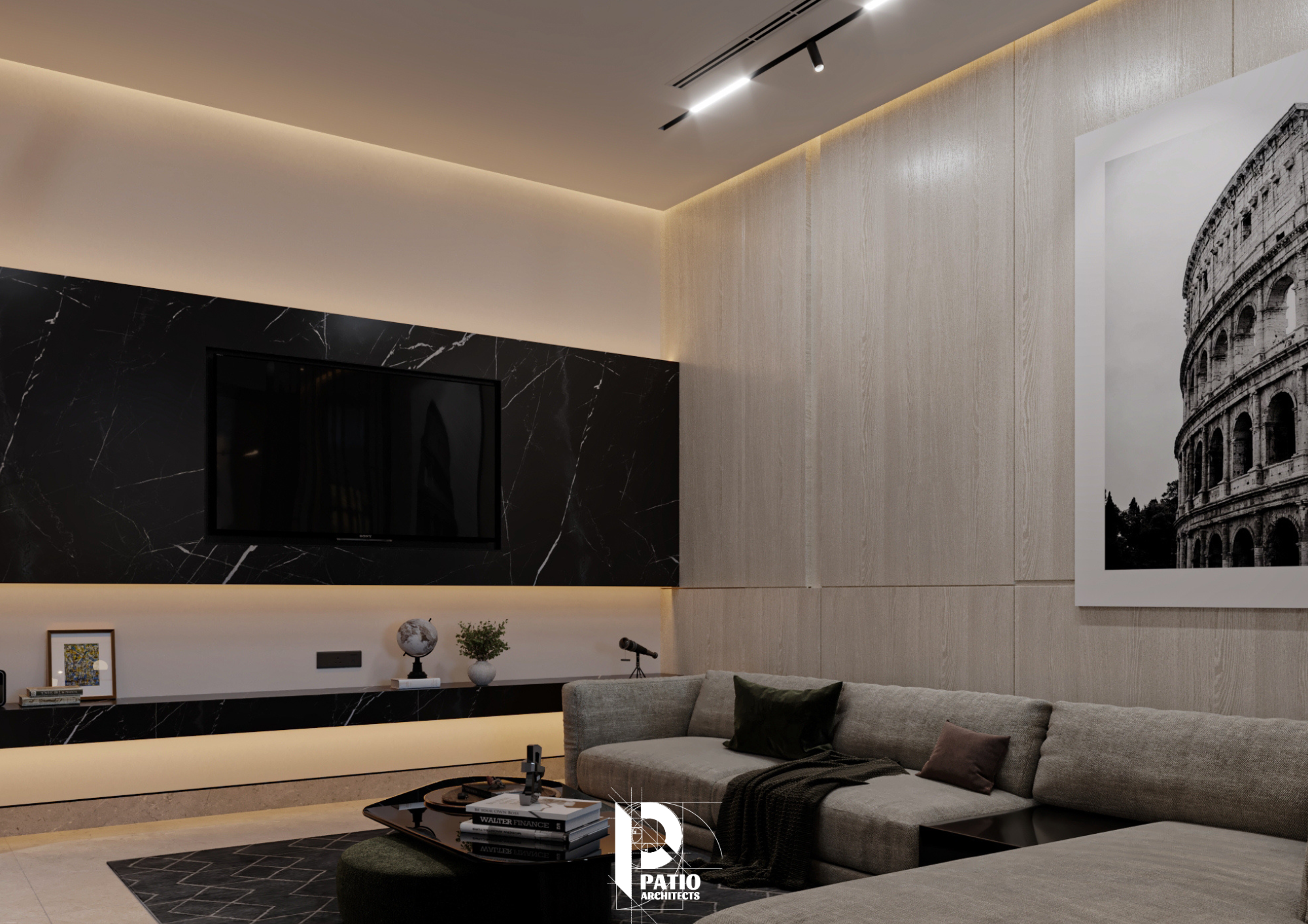 现代起居,餐厅与厨房室内设计丨沙特阿拉伯利雅得丨Patio Architects L.L.C-11