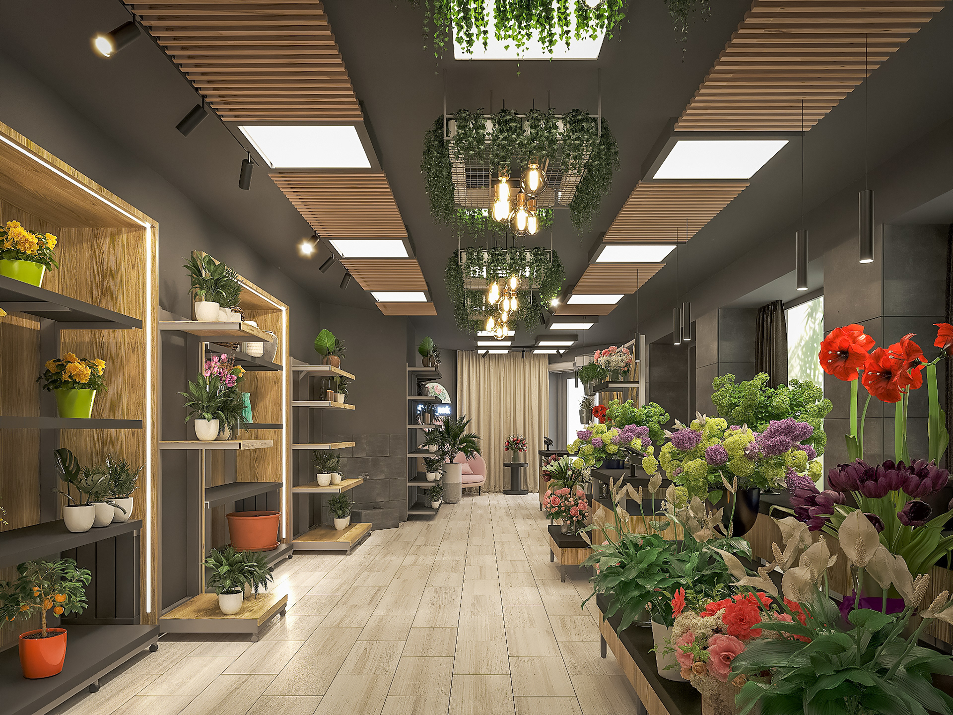 Kvity 花店室内设计丨俄罗斯莫斯科丨Planar Architecture 设计工作室-6