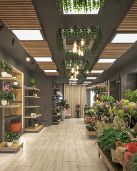 Kvity 花店室内设计丨俄罗斯莫斯科丨Planar Architecture 设计工作室