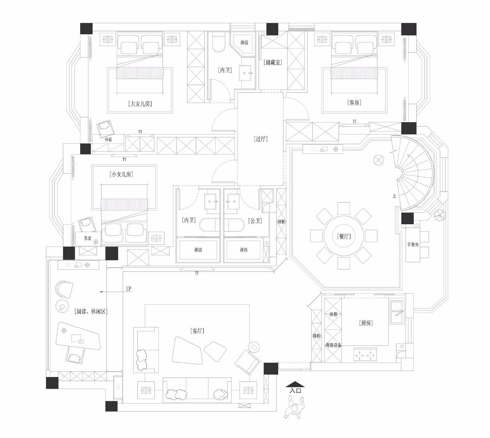 温州原木空间设计工程有限公司 | 现代简约别墅样板间-28