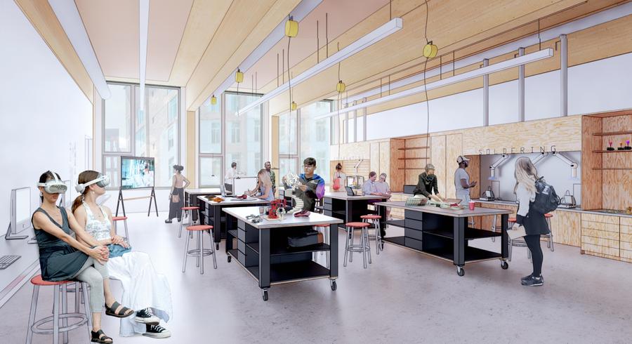 波特兰州立大学施尼策艺术与艺术史及设计学院大楼丨美国波特兰-25