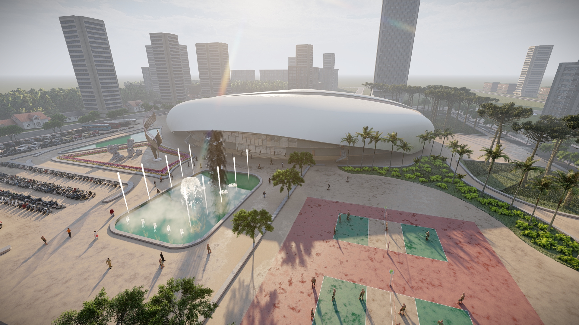 NHÀ THI ĐẤU ĐA NĂNG-1