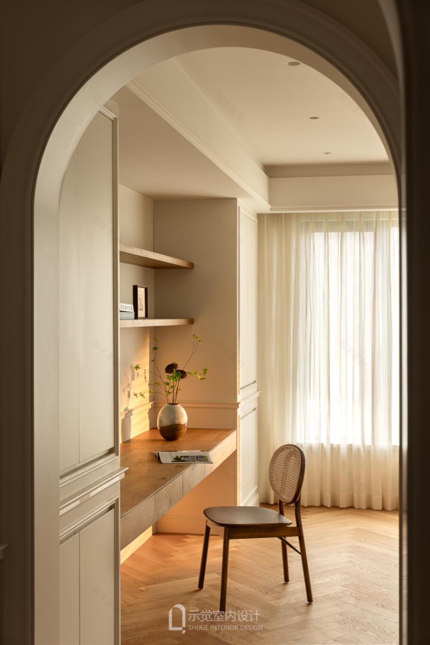 示觉设计|250㎡中海紫御豪庭,绿影泊心,拱廊叙事-56