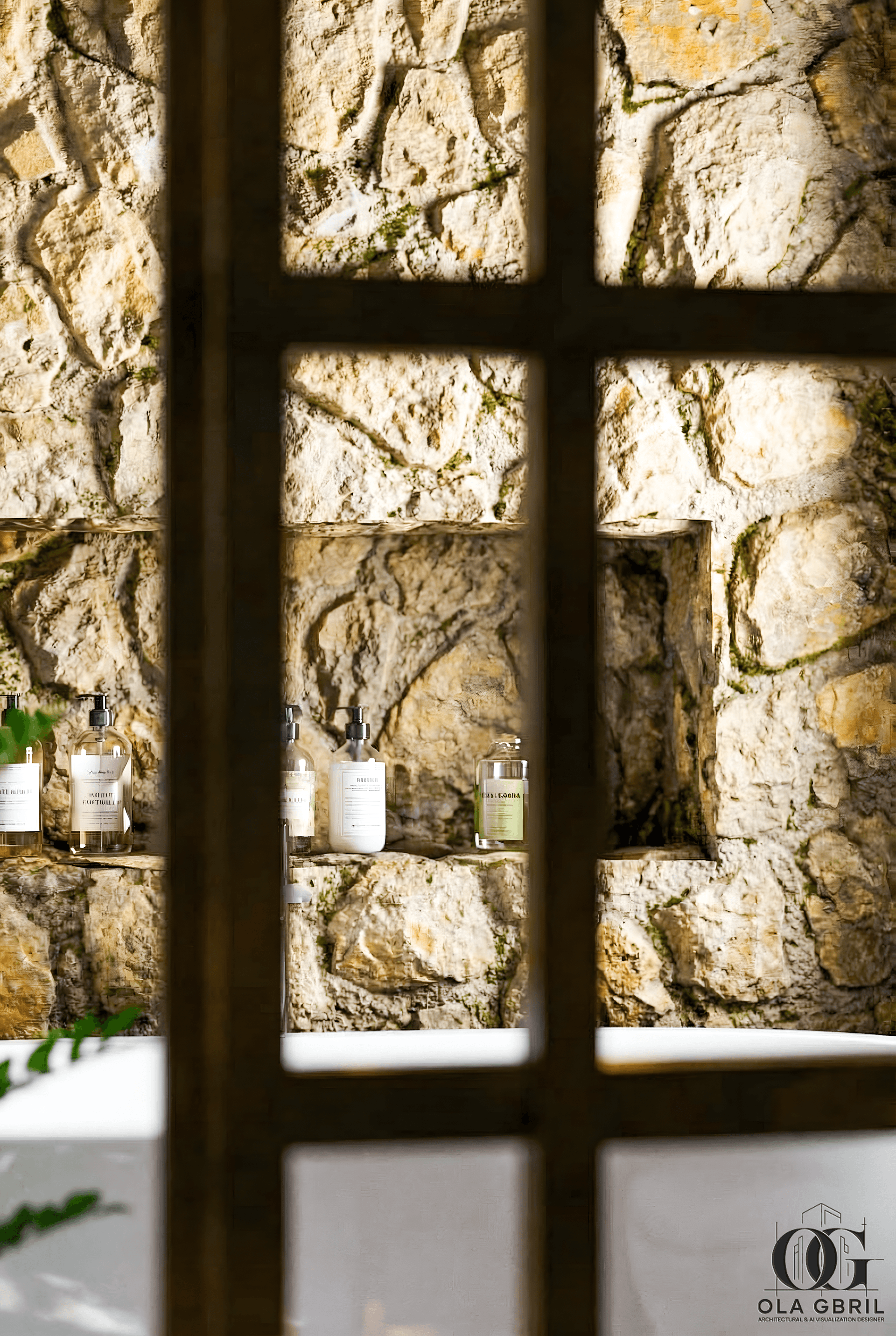 Modern Natural Bathroom | Interior Visualization-14