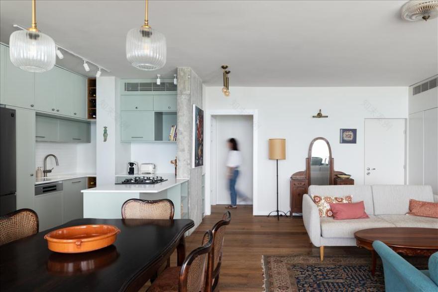 老旧公寓全面翻新设计项目丨以色列丨A3设计工作室,希兰·米蒙·巴尔和加利·德尔·维兹尔-13