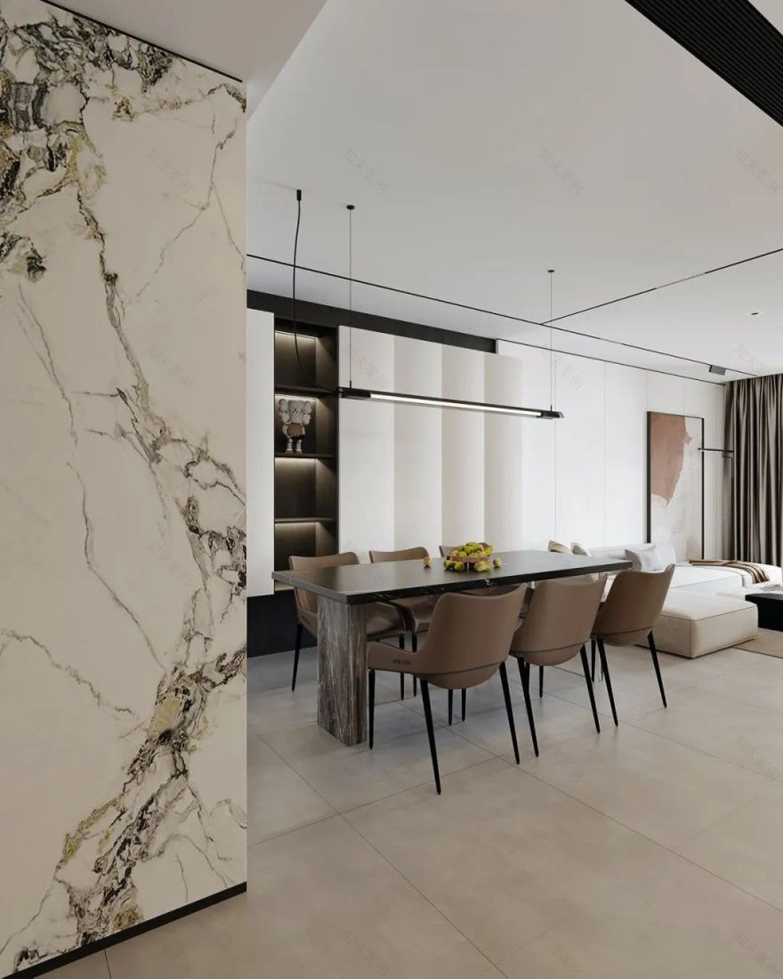 尚城舍影|100㎡简约轻奢三口之家-33