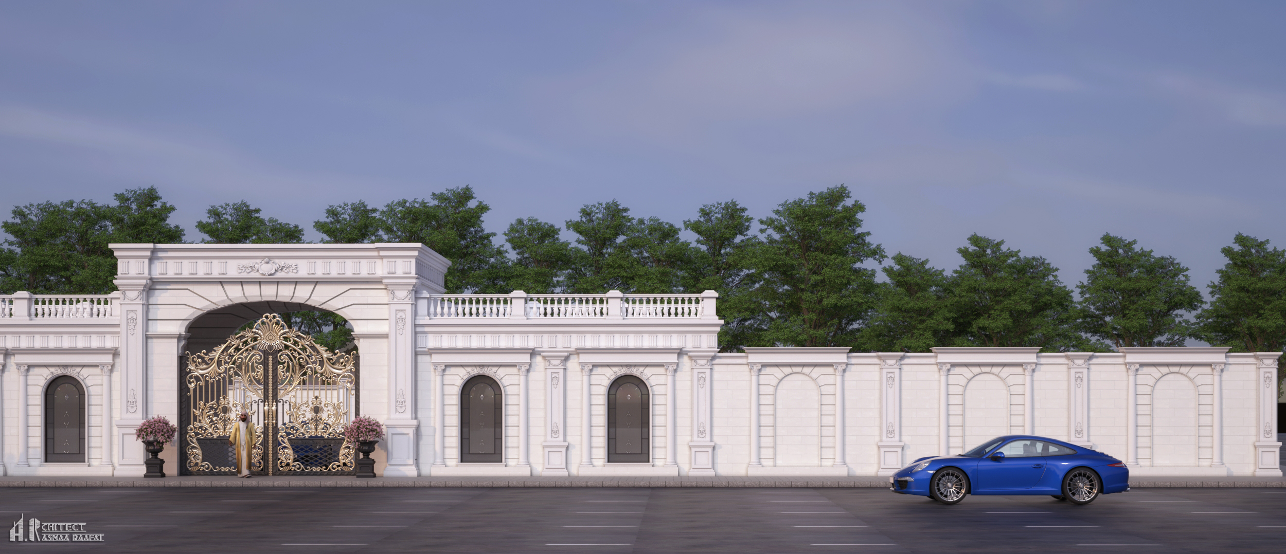 Fence design in Qatar, classic style-4