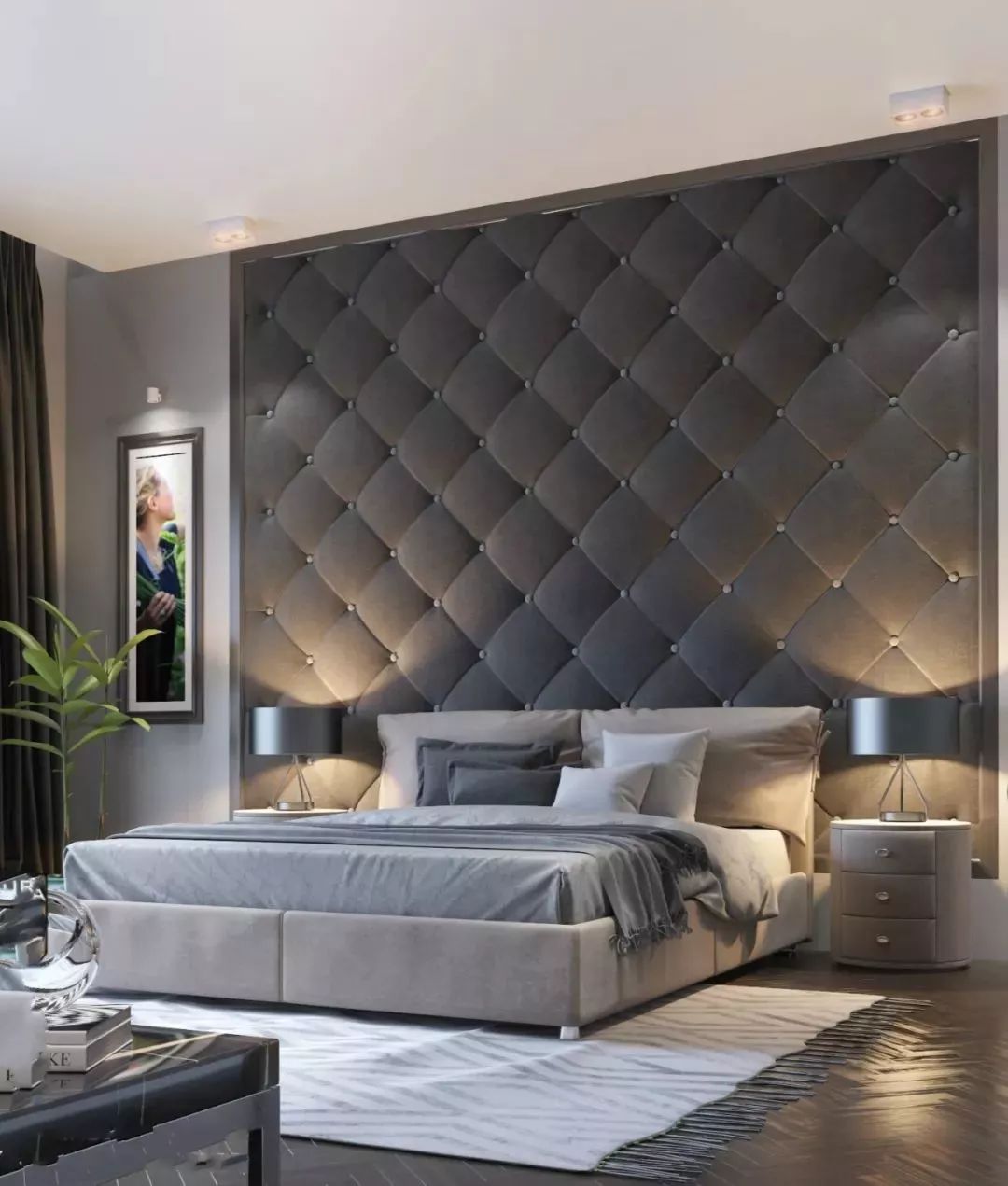 卧室背景墙设计新潮流 | 原木、软包、壁纸玩转卧室空间-55