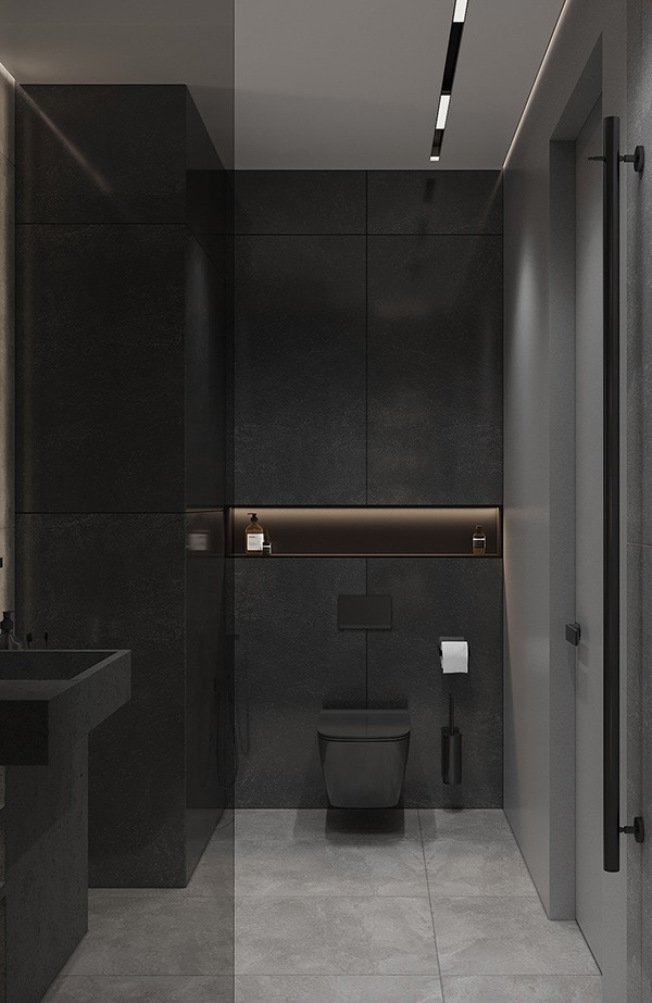 高级灰色系公寓设计 超舒适-28