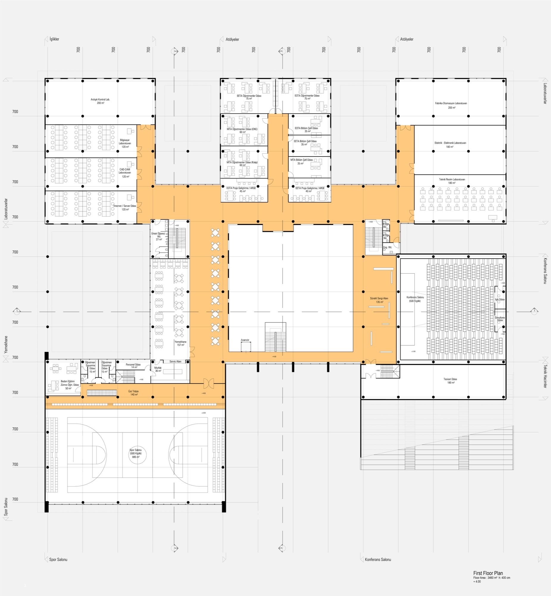 土耳其 AOIZ Nedim Uysal 私立高中 Technical and Industrial High School building-31