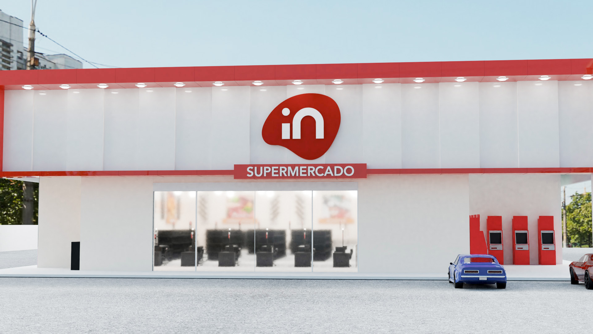 Projeto Interno e Externo 3D para SuperMercado-14