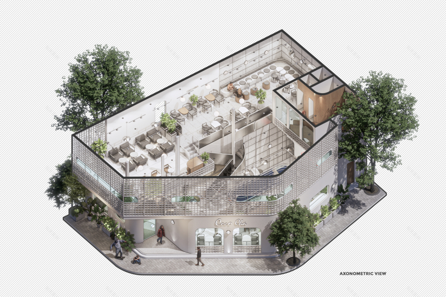 CoCo Cha 台湾茶和咖啡 – 白灯笼 | PT Arch Studio | 2023 | 越南-10