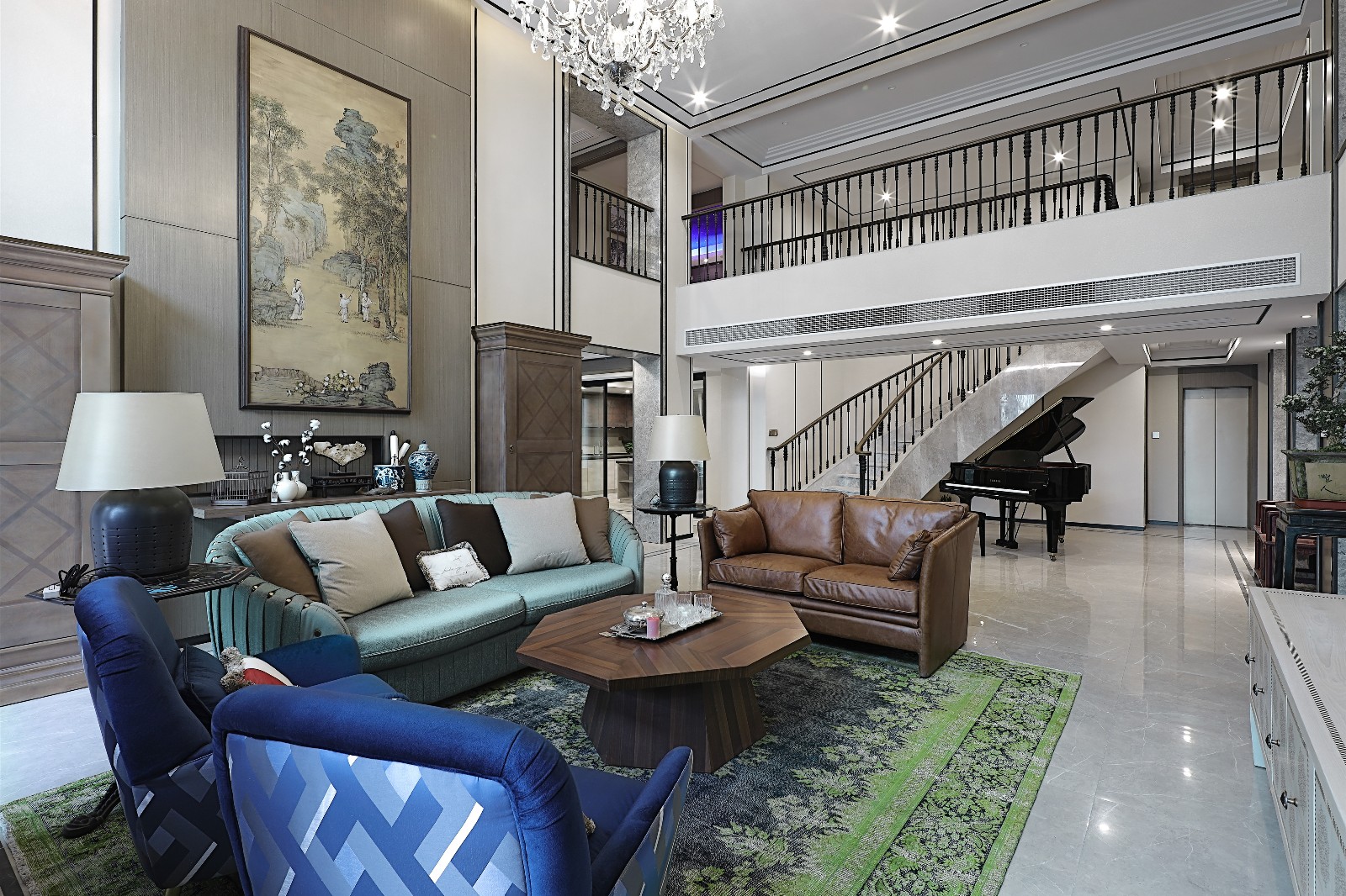 一线江景大宅，现代东方韵味与居家温情完美融合-4