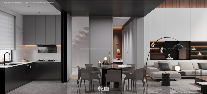 吉林亿升水岸现代极简家居设计丨中国吉林-13