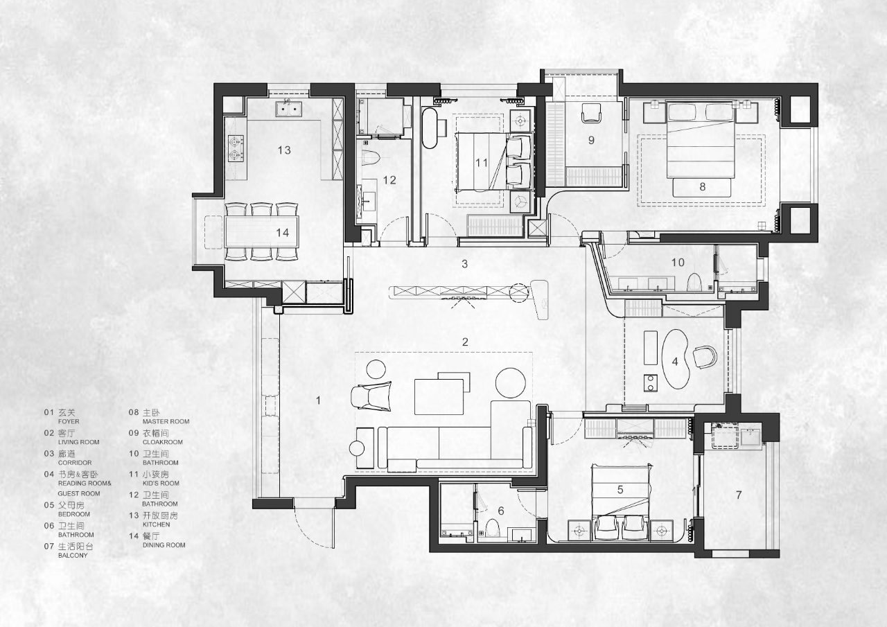 180㎡极简大平层丨西班牙丨H²Lab-59