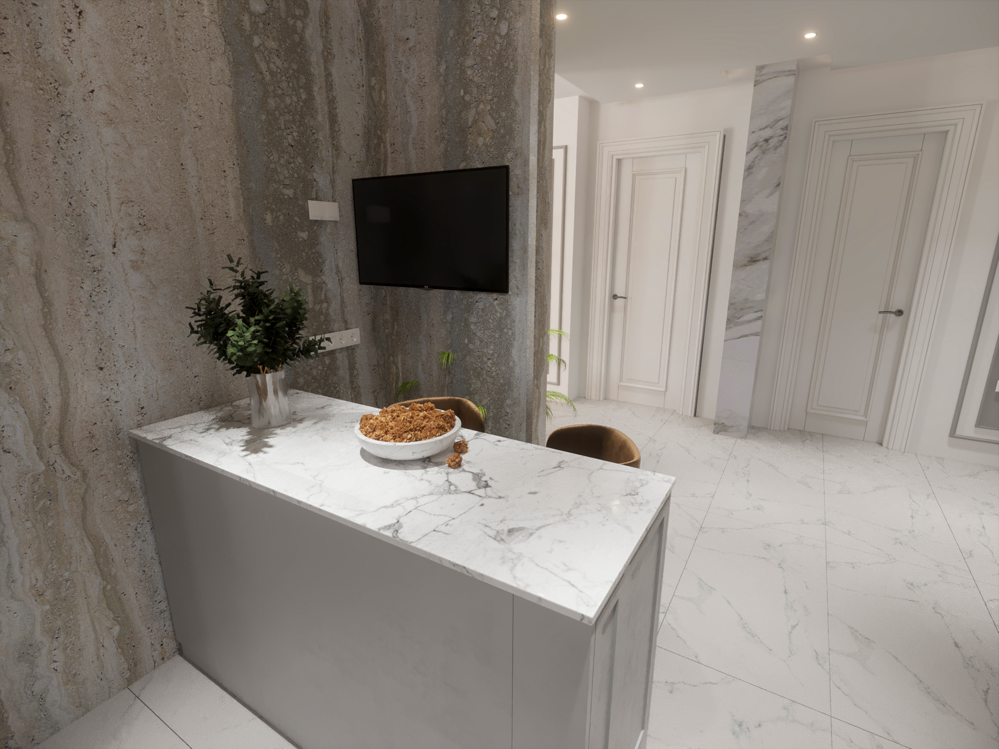 Neo Classic Kitchen Room Villa 180 Meter-7