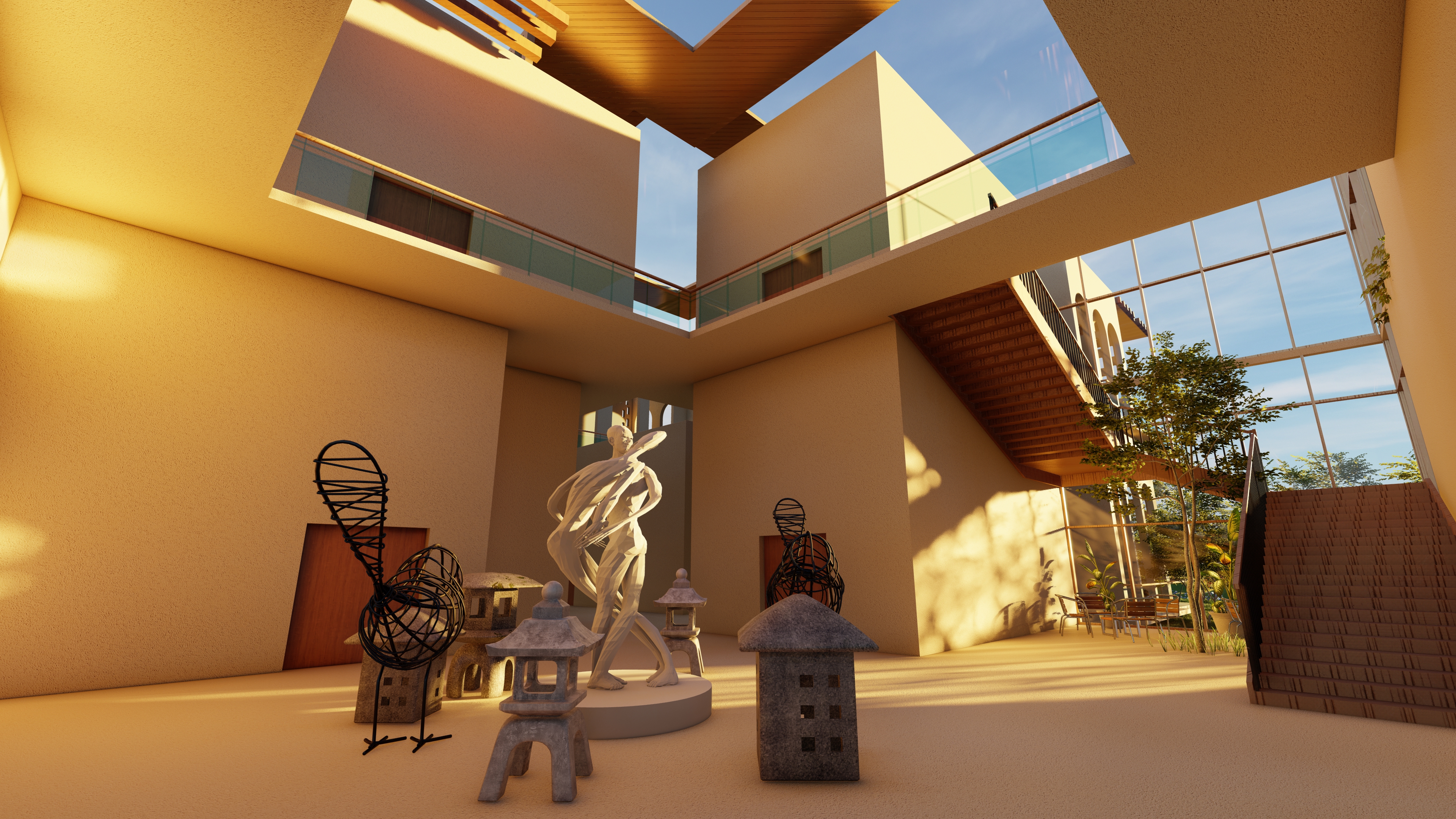 MOZION (Light structure building for sculpture dep)-8