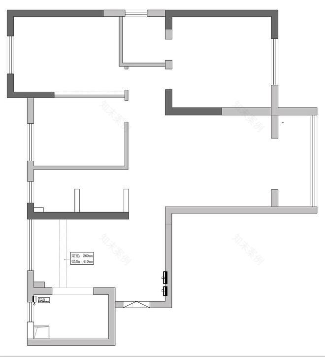 三居100平米装修案例-15