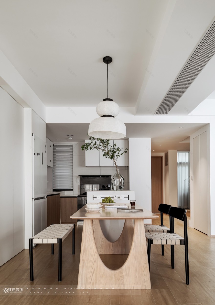 海月平湖现代原木混搭风设计丨中国重庆丨琢信装饰-13