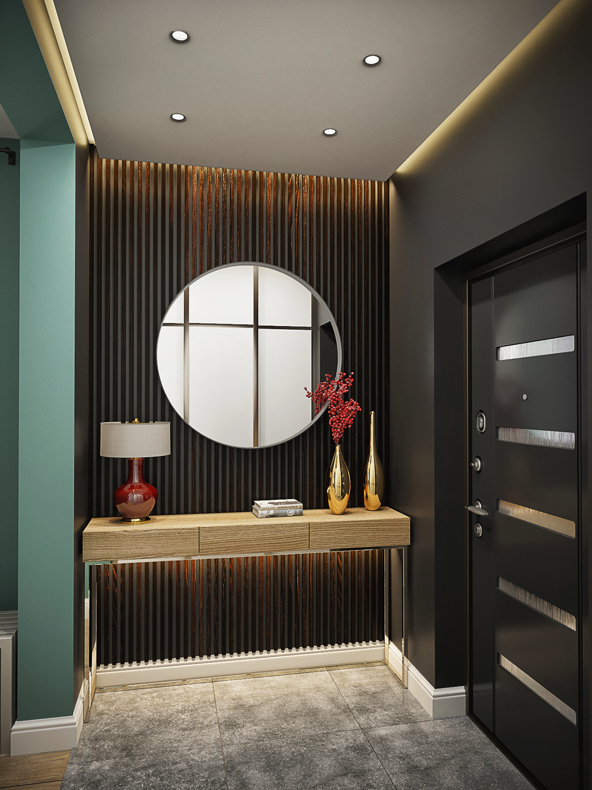 "现代简约风格，打造 2 层别墅舒适客厅厨房空间"-8