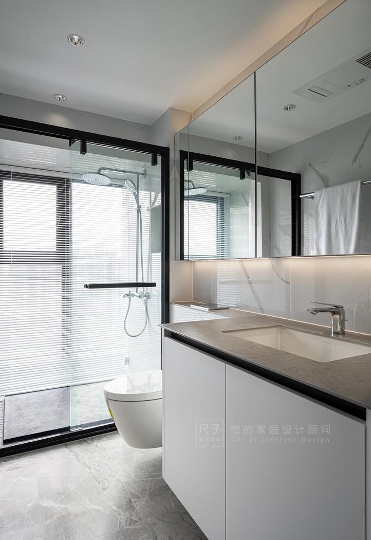 深圳掬月半山简约风格室内设计-35