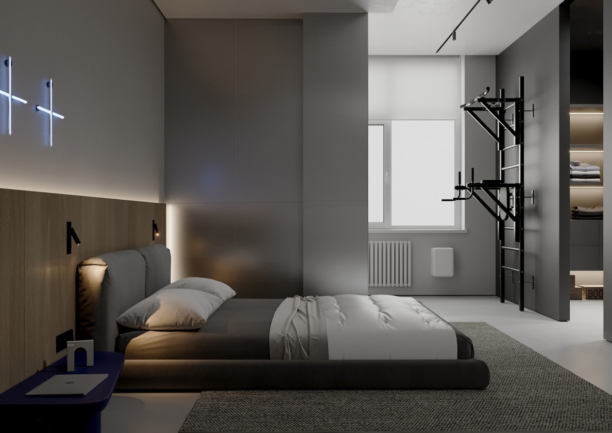 100㎡简约风湛蓝住宅设计 超精致！ | 疯狂爱设计-10