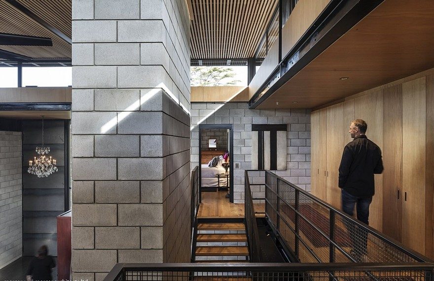 Double Height Living Spaces Add Drama to This Industrial-Style House-0