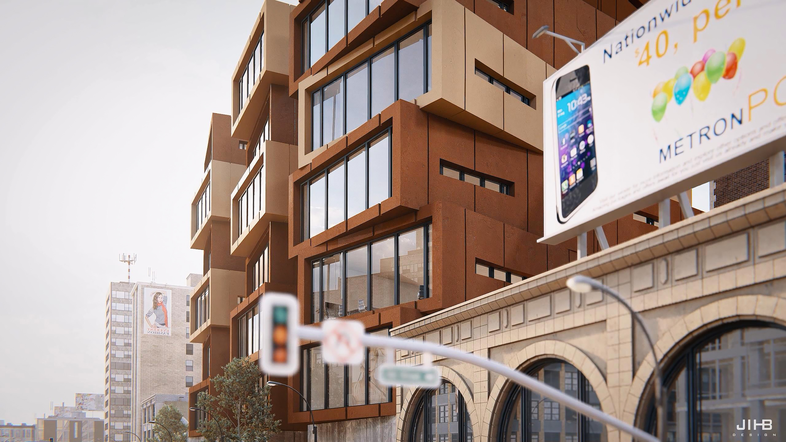 街道办公楼 LUMION 渲染-11