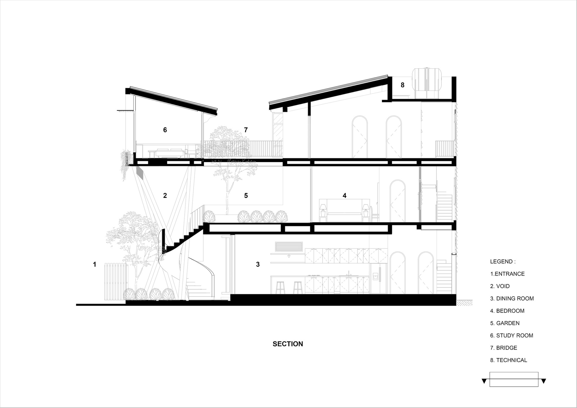 鸟巢屋丨越南丨Ho Khue Architects-20