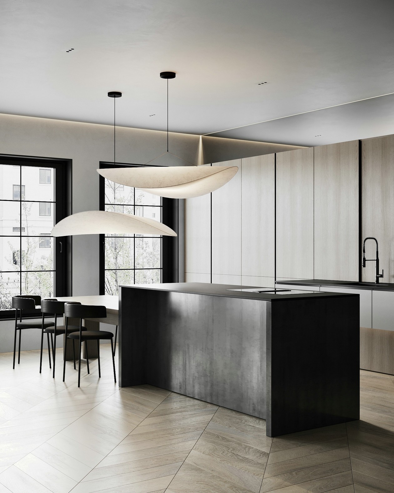 乌克兰高级色系公寓设计 超有品味！-13