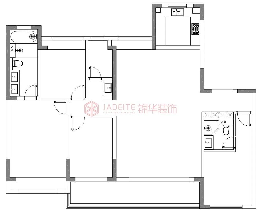 179㎡御湖境 · 木石共舞！意式极简宅的温度几何学丨苏州锦华装饰-11