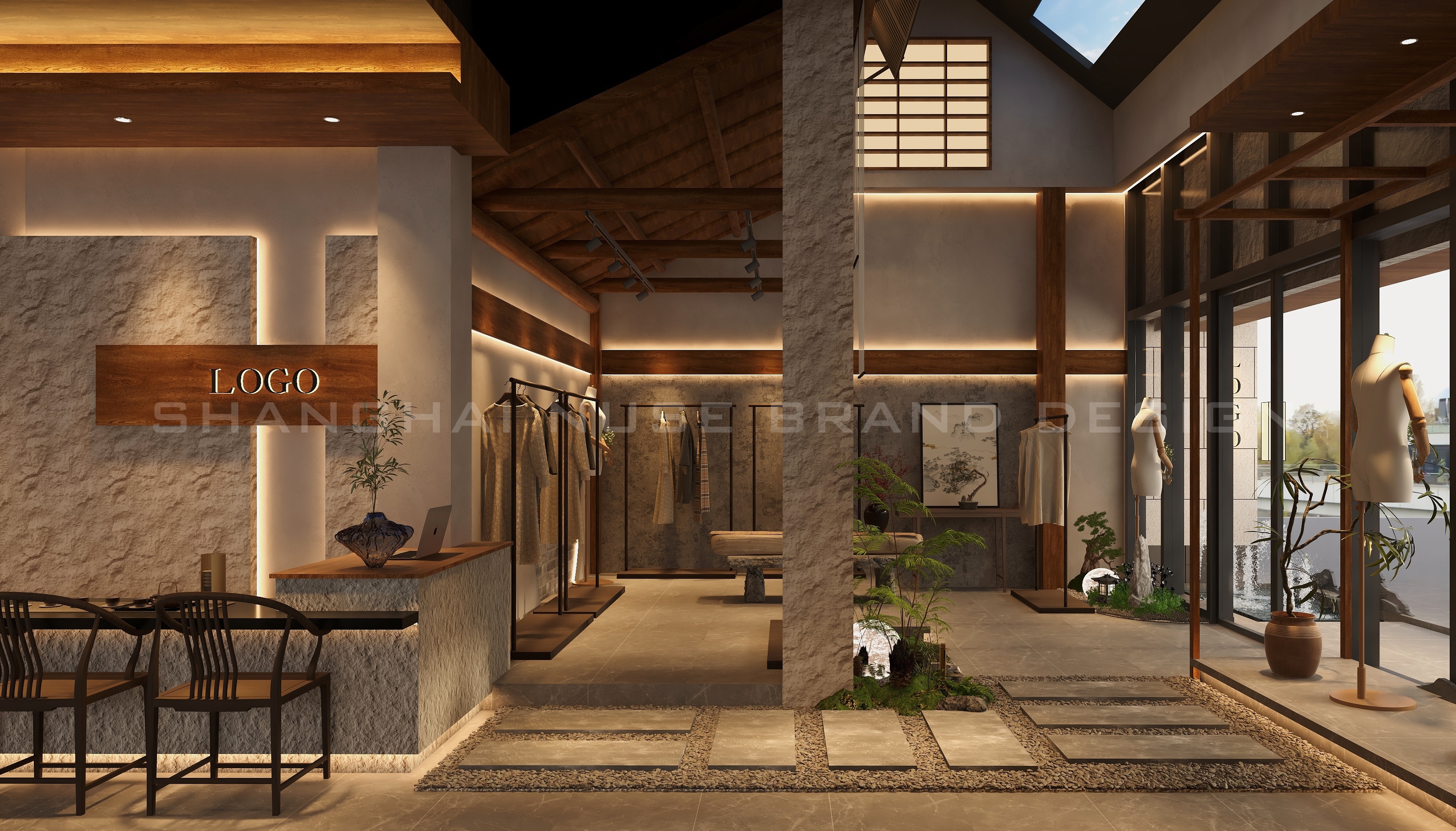 不搞套路搞腔调！新中式服装店把"东方高级感"玩明白了-23