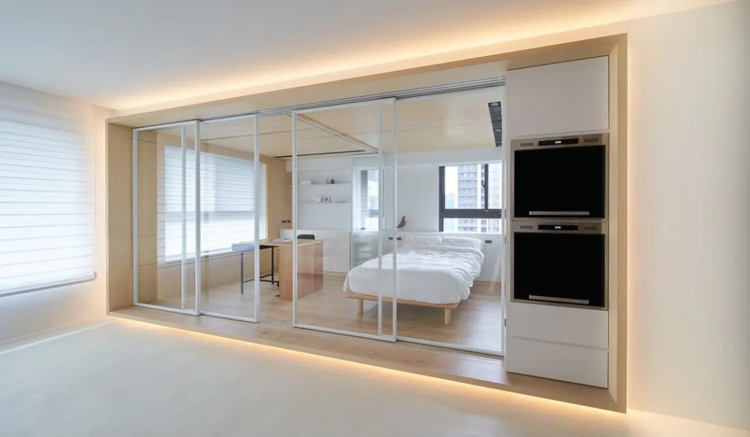 50㎡两居室小宅，弹性利用空间，打造充满变化的盒中盒 | 虫点子设计-46