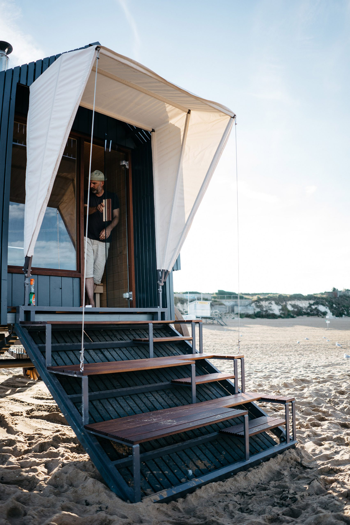 褶皱起伏的贝壳桑拿房丨日本丨隈研吾建筑事务所-105