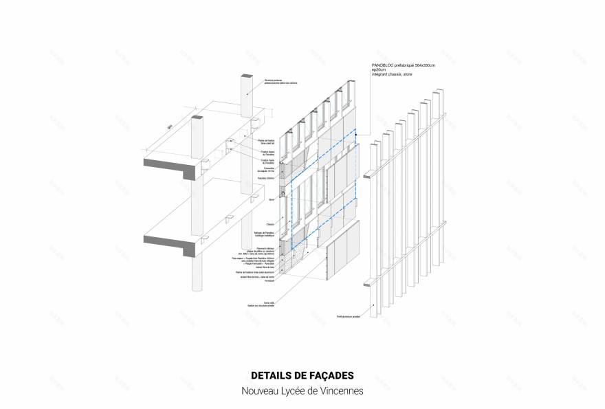 Vincennes国际高中丨Ateliers 2,3,4,(建筑+景观)等多团队-47