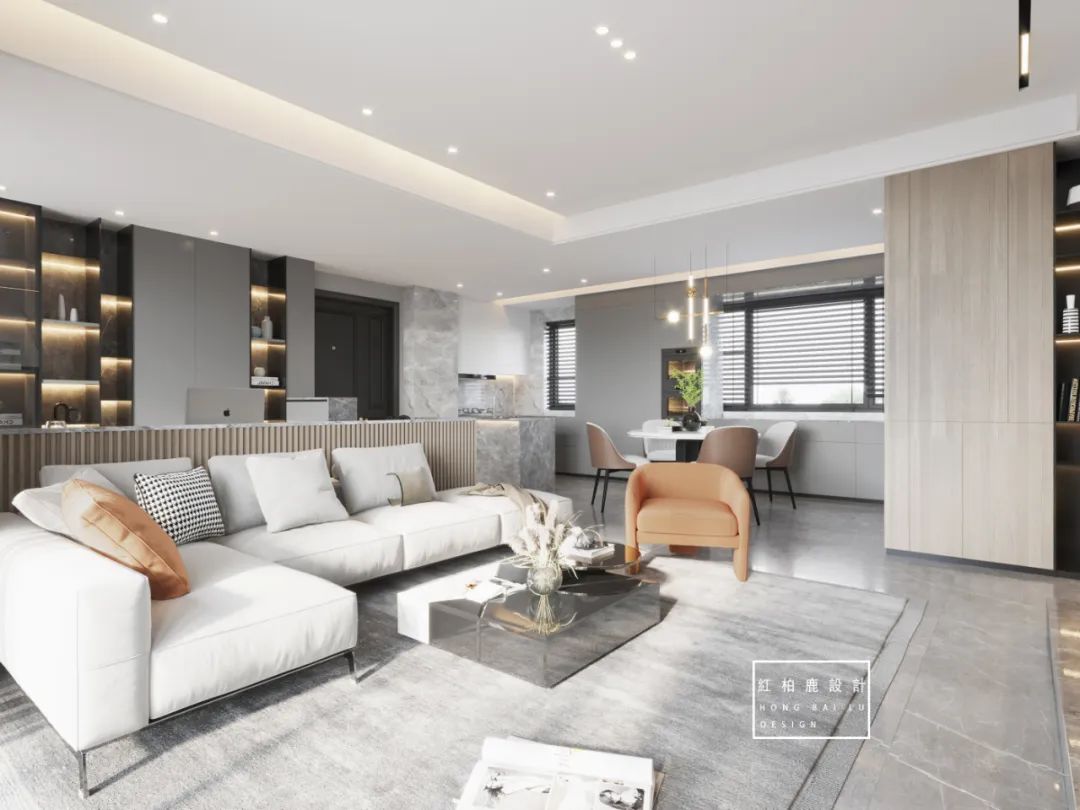 深圳光明天汇城 125㎡私人住宅,意式轻奢与自然共生-7