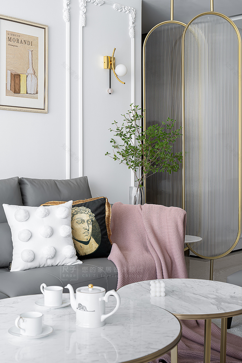 复古雕花+大胆撞色,告别平庸精装房丨中国深圳丨尺子室内设计-25