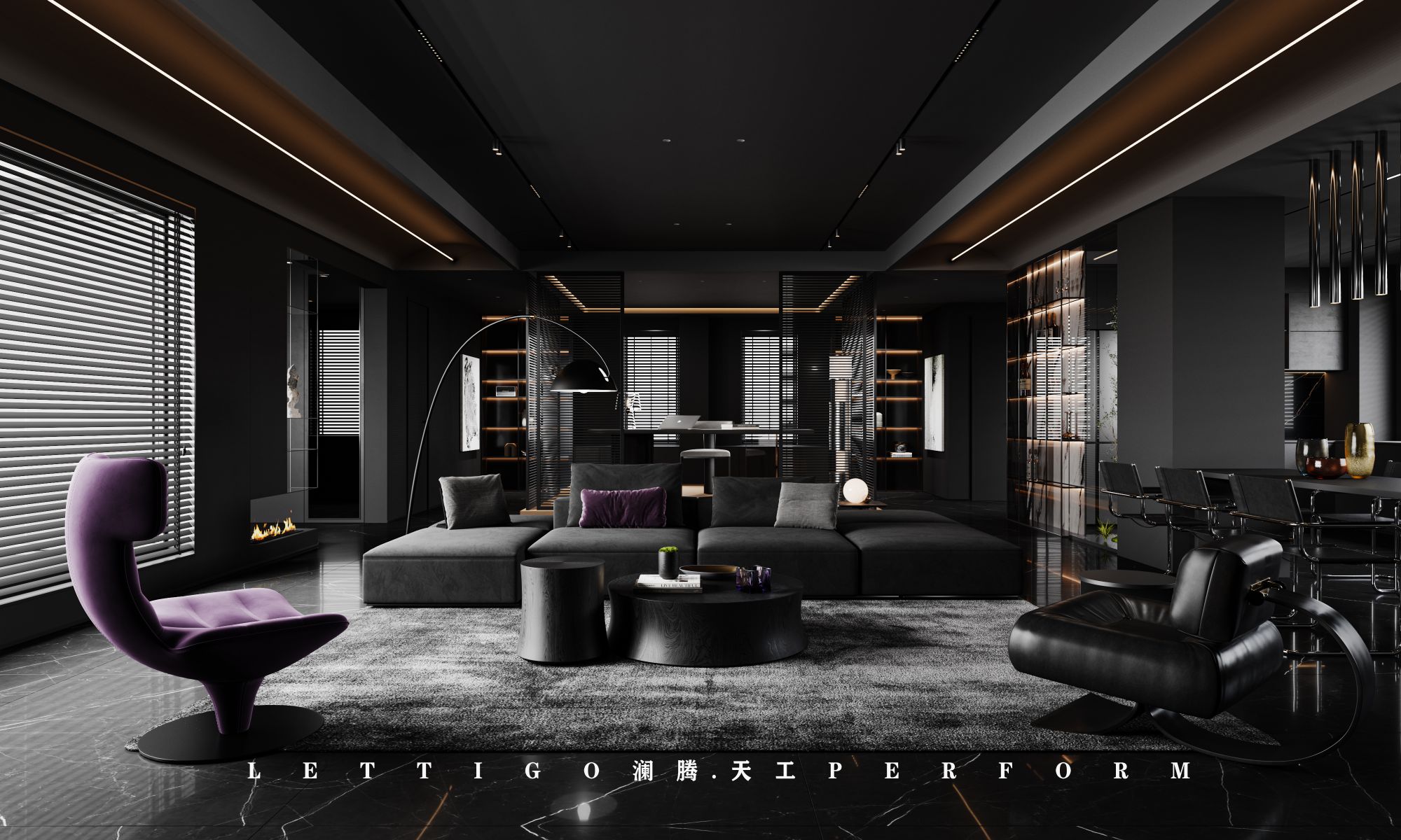 个性不羁的暗黑系家装-0