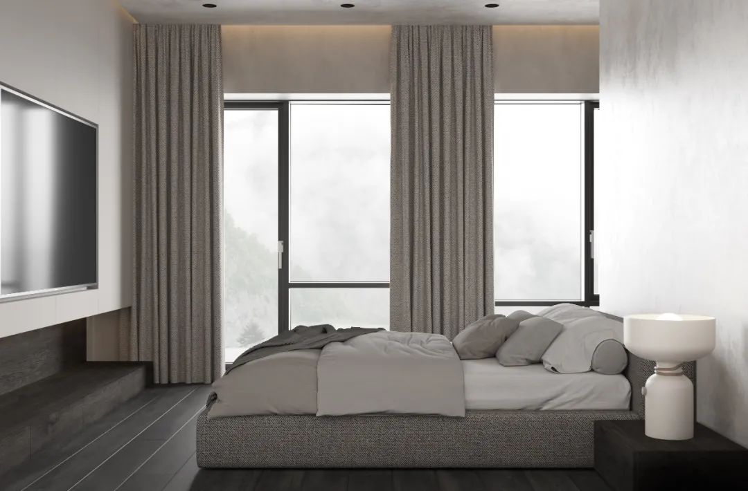 235㎡极简灰住宅丨DINARA YUSUPOVA-12