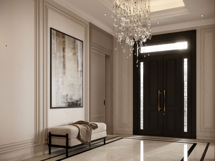 "Timeless Elegance: New Classic Style Simplex Villa"-4