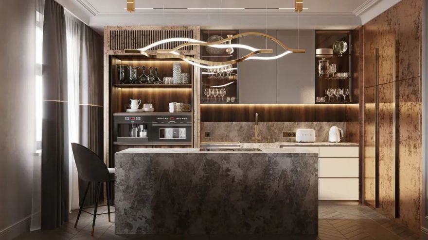 俄罗斯莫斯科 192·4㎡私人豪宅设计丨Julia Design-18