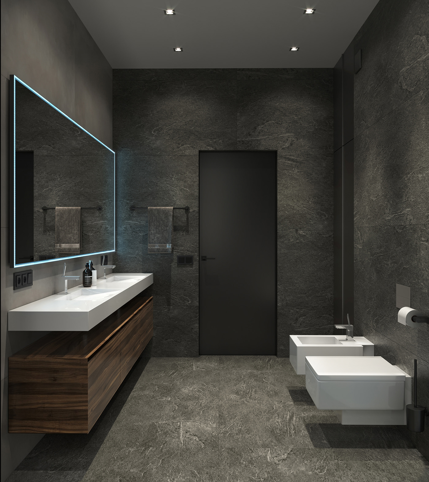 高级灰色系公寓设计 很有格调的设计-12