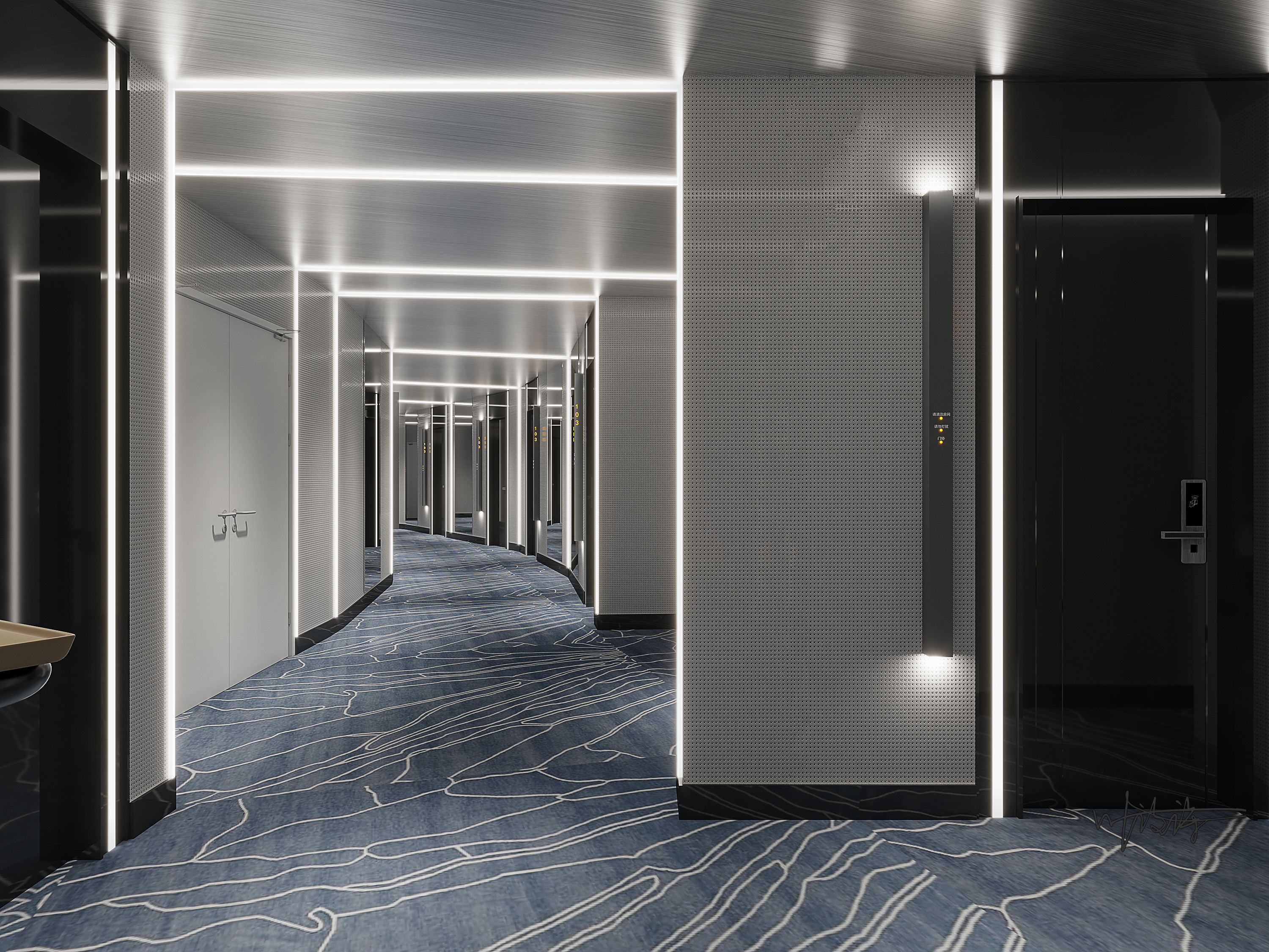 宾馆酒店空间|取之自然，回归自然，绵延无尽！-1