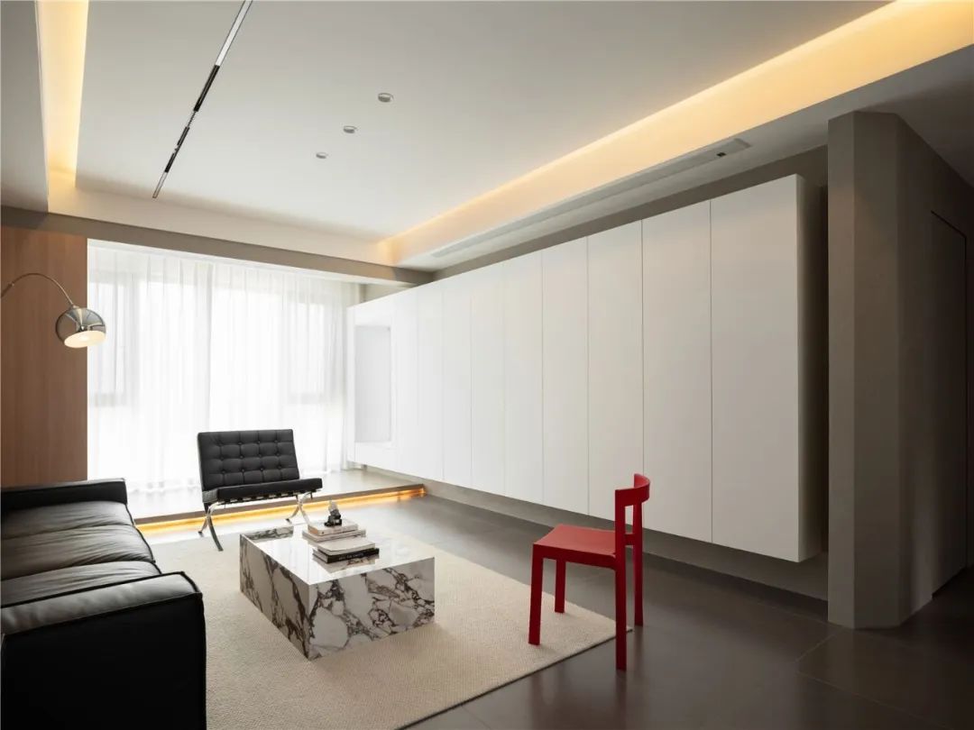 120㎡现代空间,舒适独居的收纳与色彩艺术丨中国滁州丨山舍建筑设计-13