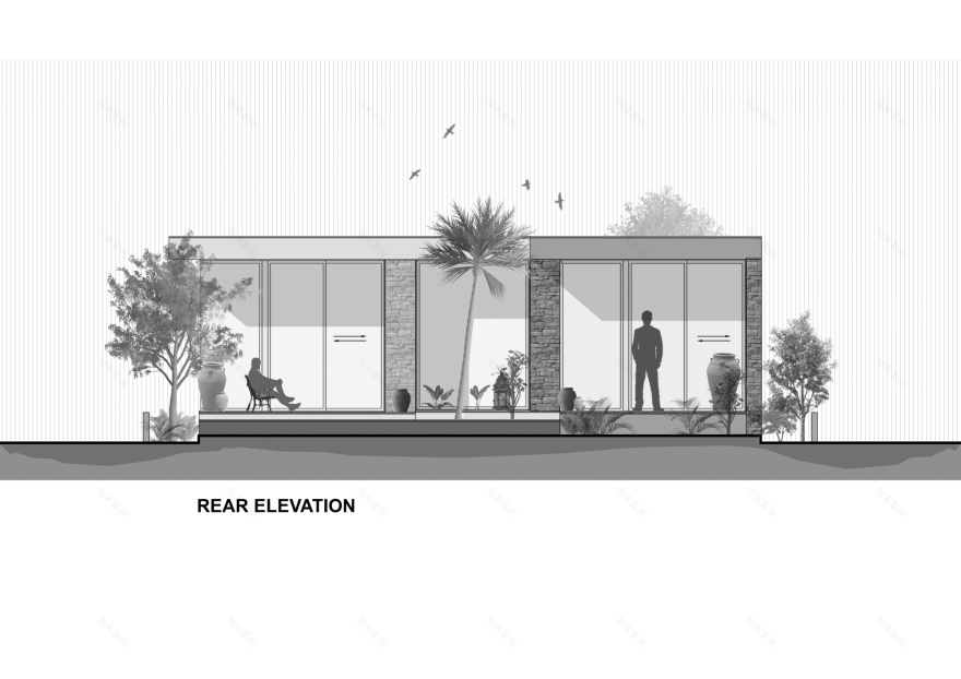 石头屋丨印度丨The Grid Architects-37