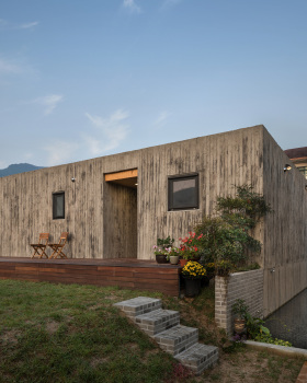 韩国乡村里的现代咖啡屋住宅