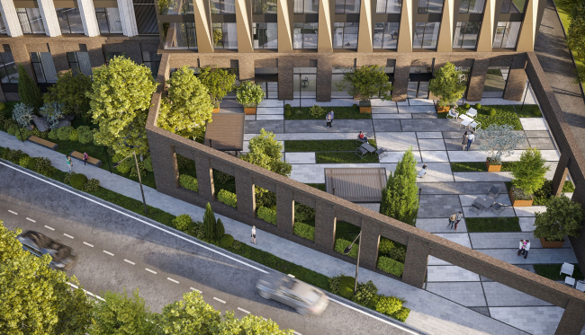 ЖК «1й Нагатинский»景观美化项目丨俄罗斯莫斯科丨Бюро А4-21