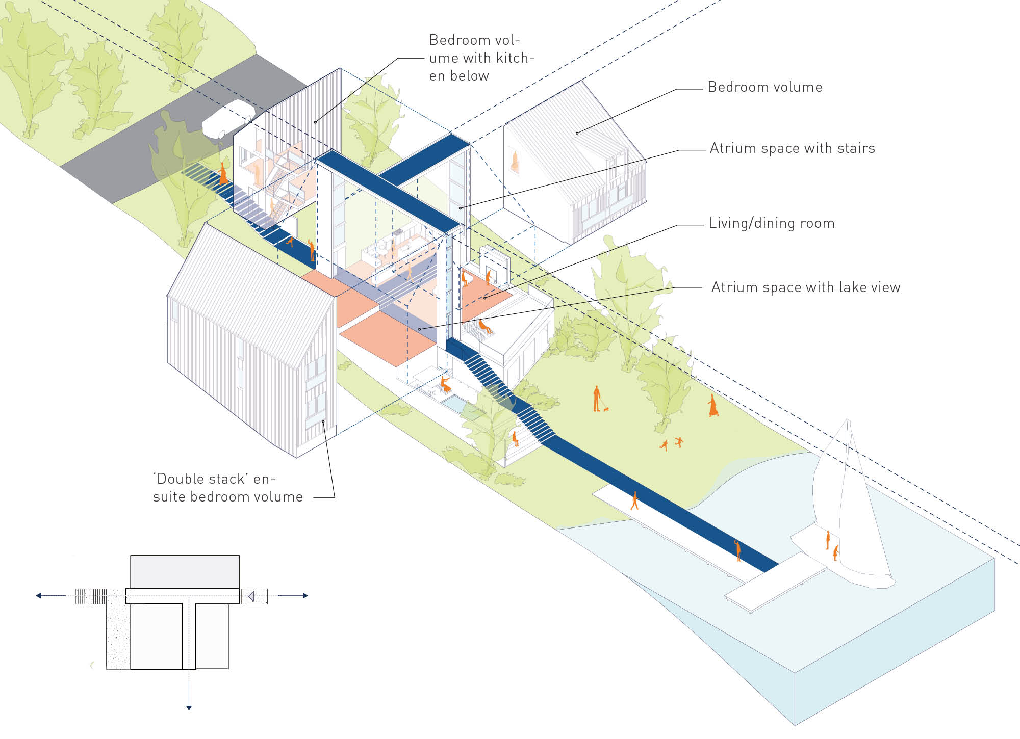 卡茨基尔山区的湖边小屋丨美国丨OPerA Studio-5