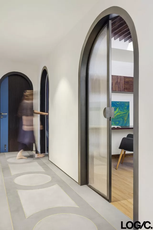 A Spacious, Colour-Rich House Of Curves Designed With Open And Airy Spaces | Logic Architecture + Research - The Architects Diary-5