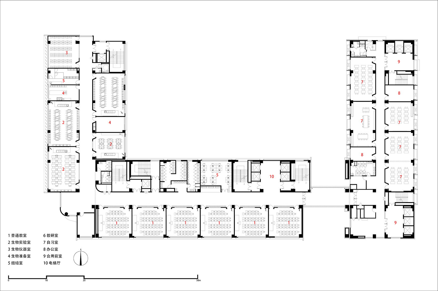 教育建筑 / 西安高新第一中学(高中部)改扩建丨中国西安丨中国建筑西北设计研究院-148